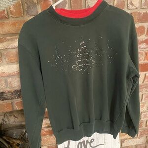 Christmas tree Green Crewneck Sweater